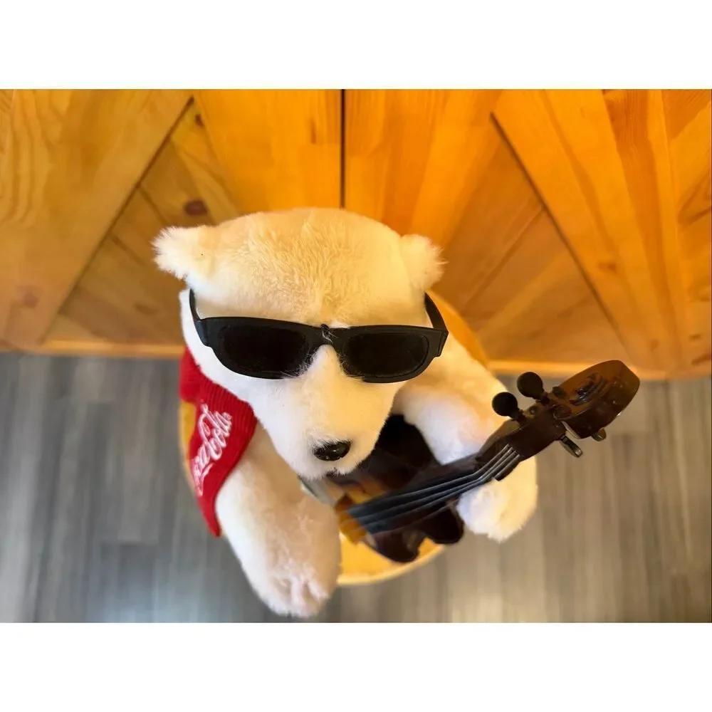 Vintage Coca-Cola Animated Jazz Polar Bear 14” READ DESCRIPTION (6571)